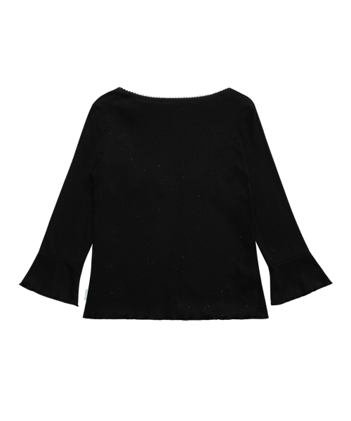 MIRECO(ミレコ)の「RIBBON GLITTER LACE CARDIGAN BLACK(カーディガン/ボレロ・レディース・その他・FREE)」の5枚目の写真