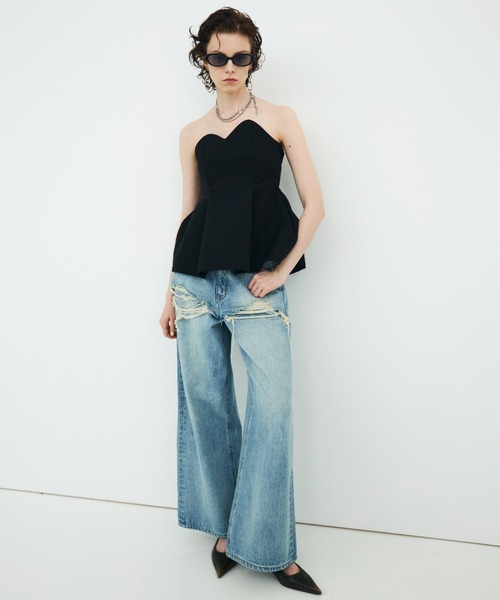 JOSE MOON(ジョゼムーン)の「CONTRAST BUSTIER/コントラストビスチェ(その他トップス・レディース・ブラック・38/36)」の7枚目の写真