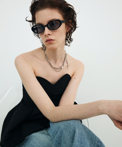 JOSE MOON(ジョゼムーン)の「CONTRAST BUSTIER/コントラストビスチェ(その他トップス・レディース・ブラック・38/36)」の13枚目の写真