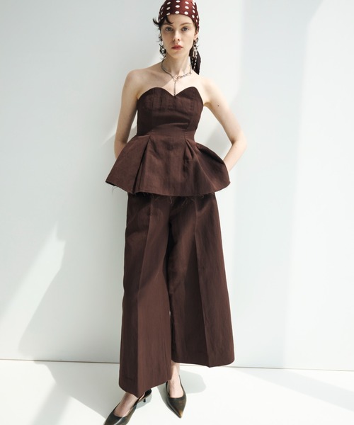 JOSE MOON(ジョゼムーン)の「CONTRAST BUSTIER/コントラストビスチェ(その他トップス・レディース・ブラック・38/36)」の18枚目の写真
