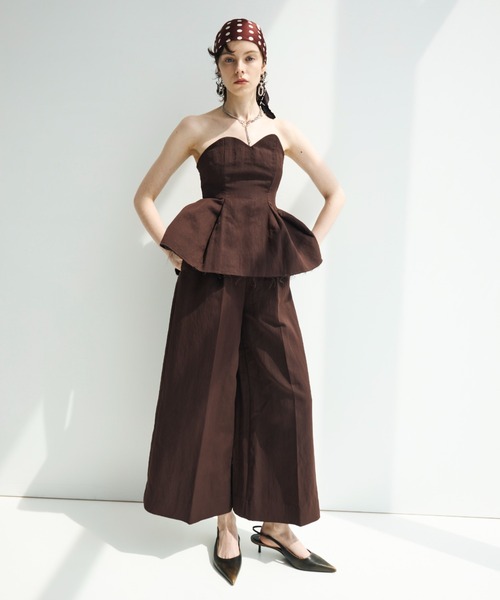 JOSE MOON(ジョゼムーン)の「CONTRAST BUSTIER/コントラストビスチェ(その他トップス・レディース・ブラック・38/36)」の20枚目の写真