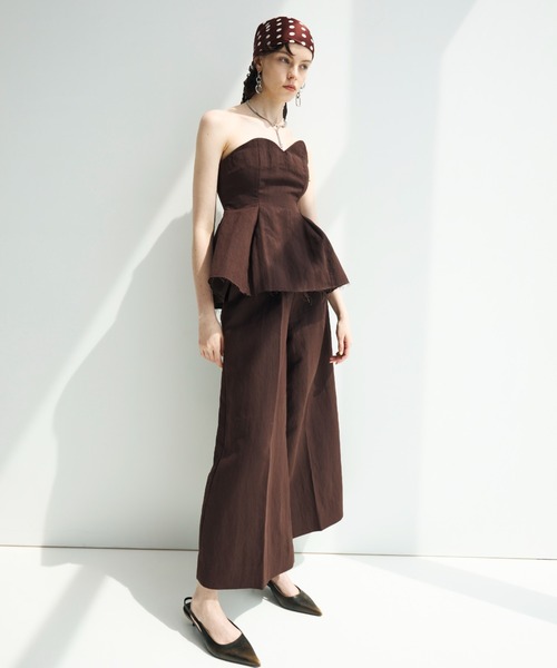 JOSE MOON(ジョゼムーン)の「CONTRAST BUSTIER/コントラストビスチェ(その他トップス・レディース・ブラック・38/36)」の21枚目の写真