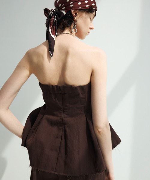 JOSE MOON(ジョゼムーン)の「CONTRAST BUSTIER/コントラストビスチェ(その他トップス・レディース・ブラック・38/36)」の17枚目の写真