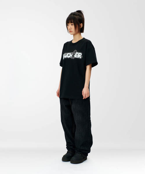LAUGHER（ラファー）の「ラッパーシグネチャーロゴTシャツ - ブラック（Tシャツ/カットソー・レディース・その他・MEDIUM/LARGE/X-LARGE）」の8枚目の写真