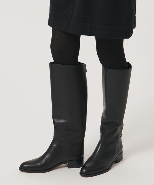UNITED ARROWS（ユナイテッドアローズ）の「バックジップ ジョッキー ロングブーツ（ブーツ・レディース・ダークブラウン/ブラック・35/35h/36/36h/37/37h/38）」の3枚目の写真