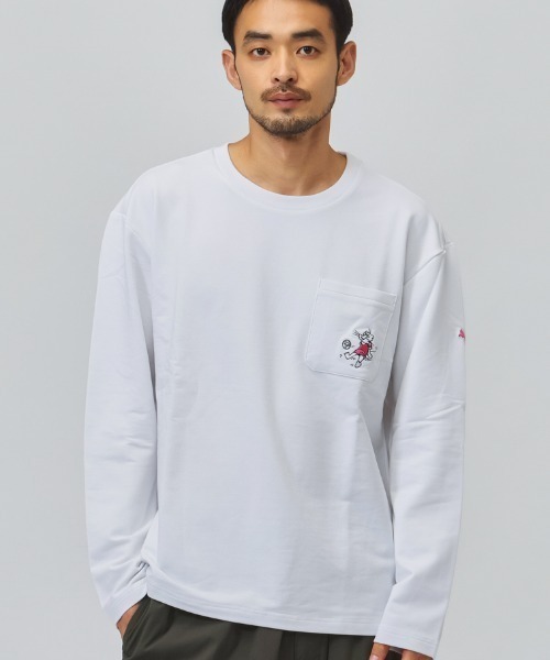 PUMA(プーマ)の「プーマ PUMA ESS ELEVATED MX ベビーテリー LS ポケットTシャツ(Tシャツ/カットソー・メンズ・ホワイト/ブラック・S/M/L/LL)」の1枚目の写真