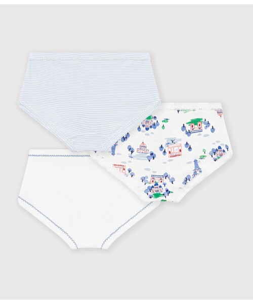 PETIT BATEAU(プチバトー)の「ハイウェスト プリントショーツ3枚組(ショーツ・キッズ・その他1・3YEAR/4YEAR/5YEAR)」の2枚目の写真
