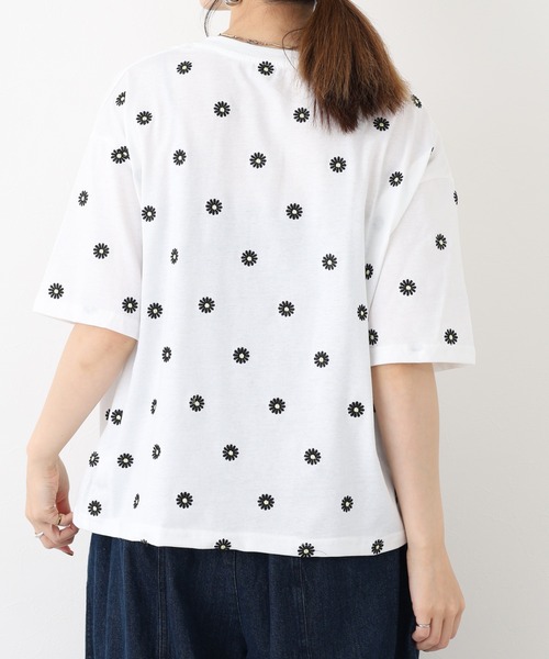 FUNALIVE(ファンアライブ)の「デイジー刺繍Tシャツ 5分袖(Tシャツ/カットソー・レディース・ブラック/オフホワイト・L/M)」の20枚目の写真