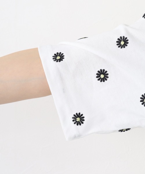 FUNALIVE(ファンアライブ)の「デイジー刺繍Tシャツ 5分袖(Tシャツ/カットソー・レディース・ブラック/オフホワイト・L/M)」の22枚目の写真