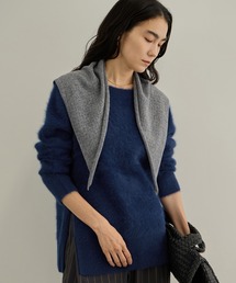 フォックスカシミアボートネックプルオーバー