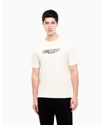 <オンライン限定>【エンポリオ アルマーニ EA7】フロントロゴ コットン半袖Tシャツ Logo Series