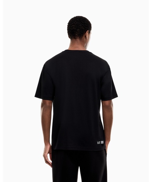 EMPORIO ARMANI EA7(エンポリオアルマーニイーエーセブン)の「<オンライン限定>【エンポリオ アルマーニ EA7】フロントロゴ コットン半袖Tシャツ Logo Series(Tシャツ/カットソー・メンズ・キナリ/ブラック・SMALL/MEDIUM/LARGE/XX-LARGE/X-SMALL/X-LARGE)」の6枚目の写真