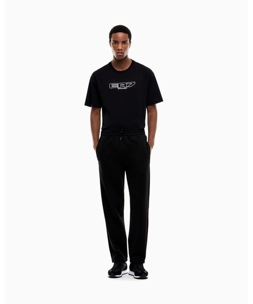 EMPORIO ARMANI EA7(エンポリオアルマーニイーエーセブン)の「<オンライン限定>【エンポリオ アルマーニ EA7】フロントロゴ コットン半袖Tシャツ Logo Series(Tシャツ/カットソー・メンズ・キナリ/ブラック・SMALL/MEDIUM/LARGE/XX-LARGE/X-SMALL/X-LARGE)」の8枚目の写真
