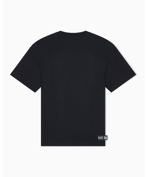 EMPORIO ARMANI EA7(エンポリオアルマーニイーエーセブン)の「<オンライン限定>【エンポリオ アルマーニ EA7】フロントロゴ コットン半袖Tシャツ Logo Series(Tシャツ/カットソー・メンズ・キナリ/ブラック・SMALL/MEDIUM/LARGE/XX-LARGE/X-SMALL/X-LARGE)」の4枚目の写真