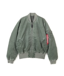 Alpha Industries（アルファインダストリーズ）の「Alpha Industries アルファ インダストリーズ MA-1 HERITAGE FIT FLIGHT JACKET (BATTLEWASH) MA-1 ヘリテージフィット フライトジャケット バトルウォッシュ（MA-1）」