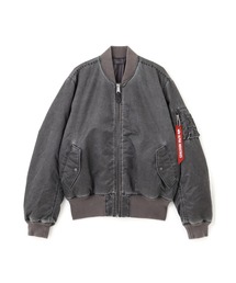 Alpha Industries（アルファインダストリーズ）の「Alpha Industries アルファ インダストリーズ MA-1 HERITAGE FIT FLIGHT JACKET (BATTLEWASH) MA-1 ヘリテージフィット フライトジャケット バトルウォッシュ（MA-1）」