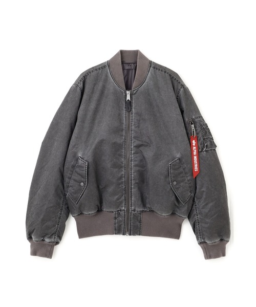 Alpha Industries(アルファインダストリーズ)の「Alpha Industries/アルファ インダストリーズ/MA-1 HERITAGE FIT FLIGHT JACKET (BATTLEWASH)/MA-1 ヘリテージフィット フライトジャケット バトルウォッシュ(MA-1・メンズ・セージグリーン/ブラック・2XL/XL/L/M/S/XS)」の2枚目の写真