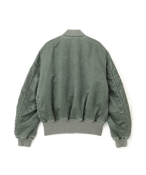 Alpha Industries(アルファインダストリーズ)の「Alpha Industries/アルファ インダストリーズ/MA-1 HERITAGE FIT FLIGHT JACKET (BATTLEWASH)/MA-1 ヘリテージフィット フライトジャケット バトルウォッシュ(MA-1・メンズ・セージグリーン/ブラック・2XL/XL/L/M/S/XS)」の3枚目の写真