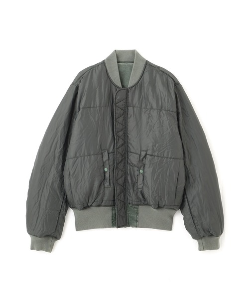 Alpha Industries(アルファインダストリーズ)の「Alpha Industries/アルファ インダストリーズ/MA-1 HERITAGE FIT FLIGHT JACKET (BATTLEWASH)/MA-1 ヘリテージフィット フライトジャケット バトルウォッシュ(MA-1・メンズ・セージグリーン/ブラック・2XL/XL/L/M/S/XS)」の4枚目の写真