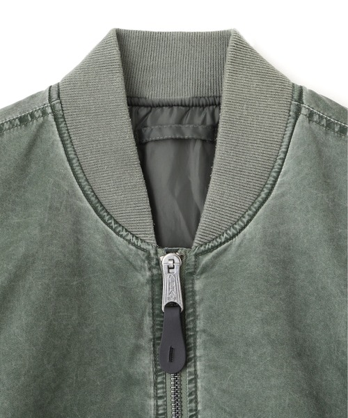 Alpha Industries(アルファインダストリーズ)の「Alpha Industries/アルファ インダストリーズ/MA-1 HERITAGE FIT FLIGHT JACKET (BATTLEWASH)/MA-1 ヘリテージフィット フライトジャケット バトルウォッシュ(MA-1・メンズ・セージグリーン/ブラック・2XL/XL/L/M/S/XS)」の5枚目の写真