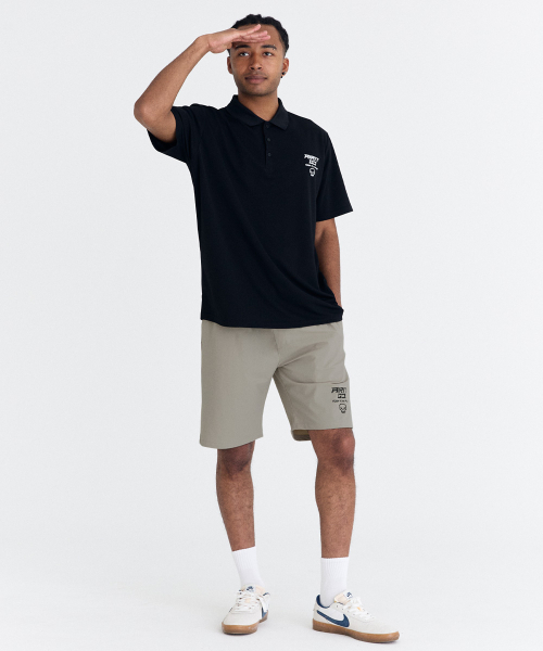 AIRIT(アイリット)の「スモールロゴ ピケTシャツ AM1238 BK(ポロシャツ・メンズ・ブラック・X-LARGE/XXX-LARGE/XXXXX-LARGE)」の4枚目の写真
