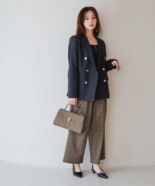 Andemiu(アンデミュウ)の「フロントパールリブカットソー/1043830(Tシャツ/カットソー・レディース・オフホワイト/ボルドー/ブラック・FREE)」の21枚目の写真