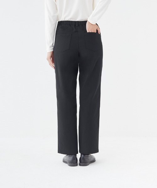 Tuche(トゥシェ)の「Tuche/トゥシェ ストレートパンツ マットレーヨン混 ストレッチ 裏微起毛(その他パンツ・レディース・ブラック/ネイビー/グレー・MEDIUM/LARGE/X-LARGE)」の5枚目の写真