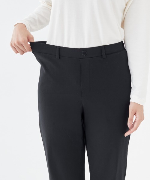 Tuche(トゥシェ)の「Tuche/トゥシェ ストレートパンツ マットレーヨン混 ストレッチ 裏微起毛(その他パンツ・レディース・ブラック/ネイビー/グレー・MEDIUM/LARGE/X-LARGE)」の18枚目の写真