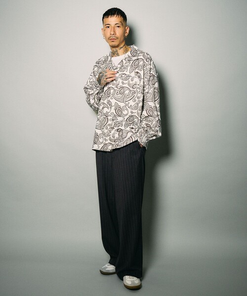 Subciety（サブサエティ）の「Paisley open collar shirt（シャツ/ブラウス・メンズ・ブラウン/ブラック/ホワイト・S/M/L/XL）」の6枚目の写真