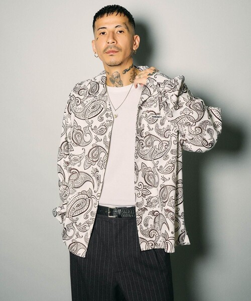 Subciety（サブサエティ）の「Paisley open collar shirt（シャツ/ブラウス・メンズ・ブラウン/ブラック/ホワイト・S/M/L/XL）」の8枚目の写真