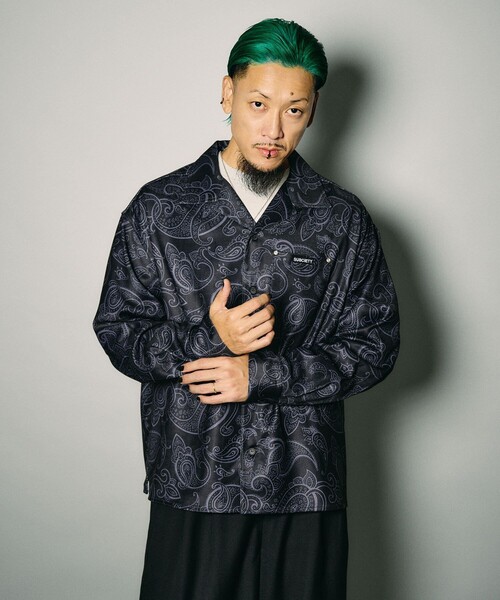 Subciety（サブサエティ）の「Paisley open collar shirt（シャツ/ブラウス・メンズ・ブラウン/ブラック/ホワイト・S/M/L/XL）」の10枚目の写真