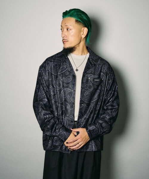 Subciety（サブサエティ）の「Paisley open collar shirt（シャツ/ブラウス・メンズ・ブラウン/ブラック/ホワイト・S/M/L/XL）」の11枚目の写真