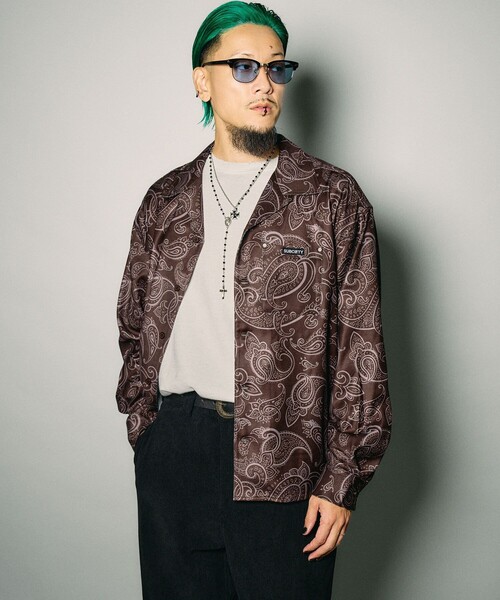 Subciety（サブサエティ）の「Paisley open collar shirt（シャツ/ブラウス・メンズ・ブラウン/ブラック/ホワイト・S/M/L/XL）」の15枚目の写真