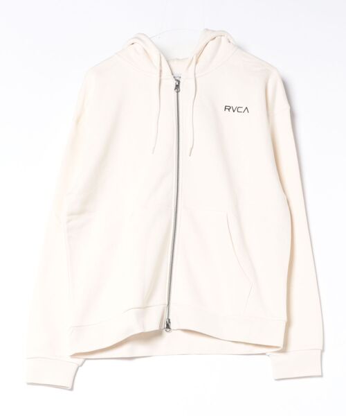 RVCA(ルーカ)の「RVCA ウィメンズ ALL ARCH ZIP HOODIE パーカー 【2026年秋冬モデル】(パーカー・レディース・ブラック/ヘザーグレー/ホワイト系その他/ピンク系その他・LARGE/MEDIUM/SMALL)」の2枚目の写真