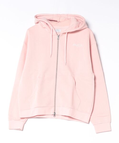 RVCA(ルーカ)の「RVCA ウィメンズ ALL ARCH ZIP HOODIE パーカー 【2026年秋冬モデル】(パーカー・レディース・ブラック/ヘザーグレー/ホワイト系その他/ピンク系その他・LARGE/MEDIUM/SMALL)」の4枚目の写真