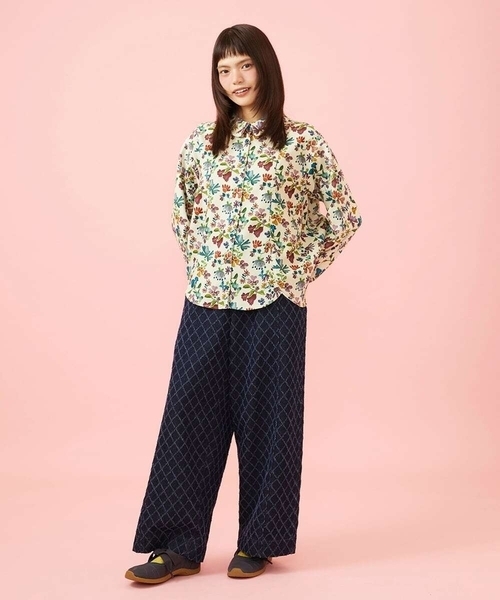 Jocomomola(ホコモモラ)の「【先行予約】フラワープリントブラウス(シャツ/ブラウス・レディース・アイボリー・40)」の7枚目の写真