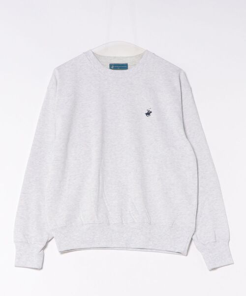 BEVERLY HILLS POLO CLUB(ビバリーヒルズポロクラブ)の「BEVERLY HILLS POLO CLUB / エルボーパッチ付き天竺ロンT(BHPC) / 6487-0764(スウェット・レディース・ネイビー/ブラック/ナチュラル・MEDIUM)」の7枚目の写真