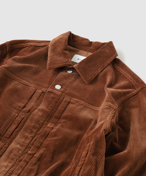 ETAT(エタ)の「ETAT / エタ TYPE 004 COMMON JACKET SOFT CORDUROY BRIGHT BROWN(ブルゾン・メンズ・ブラウン・50/46/44)」の3枚目の写真