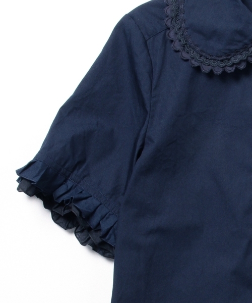 BEAMS BOY(ビームスボーイ)の「TORI-TO / 2重フリルスリーブ 半袖シャツ(シャツ/ブラウス・レディース・ホワイト/ネイビー・ONE SIZE)」の12枚目の写真