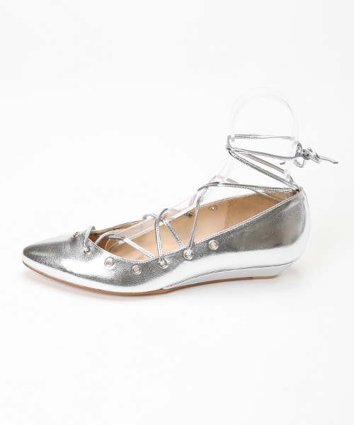 Spick & Span（スピックアンドスパン）の「ORIGINAL Vカットハトメレースアップパンプス◆（パンプス・レディース・ブルー系その他/シルバー/ブラック・38/36/37）」の11枚目の写真