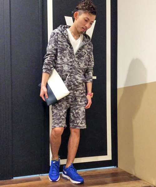 VENCEEXCHANGE（ヴァンスエクスチェンジ）の「パイルジャガードカモフラパーカー            （パーカー・メンズ・ネイビー/グレー・LARGE/MEDIUM）」の12枚目の写真