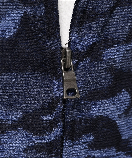 VENCEEXCHANGE（ヴァンスエクスチェンジ）の「パイルジャガードカモフラパーカー            （パーカー・メンズ・ネイビー/グレー・LARGE/MEDIUM）」の8枚目の写真