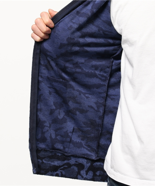 VENCEEXCHANGE（ヴァンスエクスチェンジ）の「パイルジャガードカモフラパーカー            （パーカー・メンズ・ネイビー/グレー・LARGE/MEDIUM）」の9枚目の写真