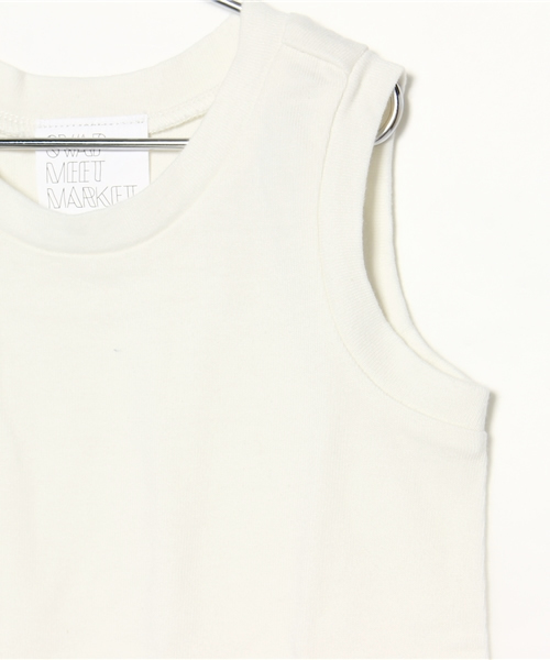 SWAP MEET MARKET（スワップミートマーケット）の「ロングタンクトップ（タンクトップ・キッズ・ホワイト/ピンク・140/100/120/90/110/130）」の5枚目の写真
