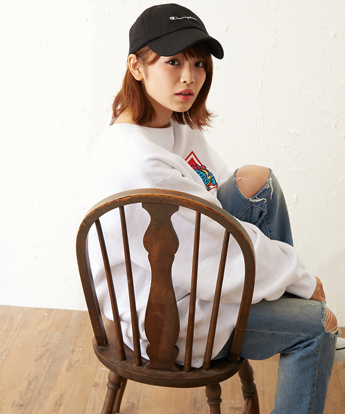 Champion(チャンピオン)の「Champion ウールロゴキャップ CP1604-09(キャップ・メンズ・ネイビー/グレー/ブラック・FREE)」の12枚目の写真