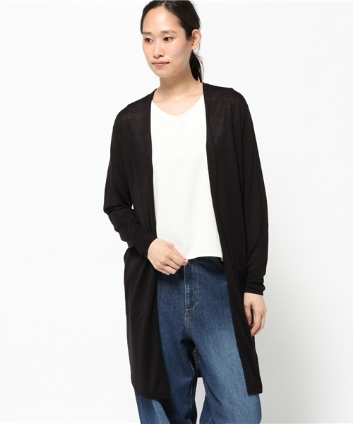 LIMITLESS LUXURY(リミットレスラグジュアリー)の「ビアンコタコカーディガン◆(カーディガン/ボレロ・レディース・グレー/ラスタ/ブラック/ベージュ・FREE)」の14枚目の写真