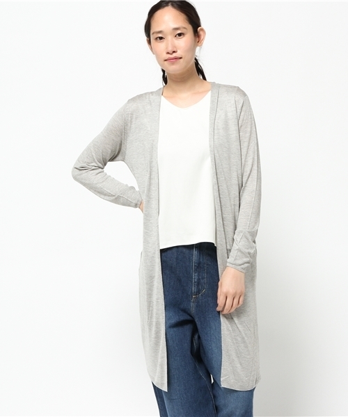 LIMITLESS LUXURY(リミットレスラグジュアリー)の「ビアンコタコカーディガン◆(カーディガン/ボレロ・レディース・グレー/ラスタ/ブラック/ベージュ・FREE)」の3枚目の写真