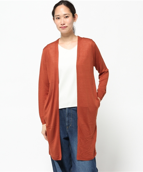 LIMITLESS LUXURY(リミットレスラグジュアリー)の「ビアンコタコカーディガン◆(カーディガン/ボレロ・レディース・グレー/ラスタ/ブラック/ベージュ・FREE)」の1枚目の写真