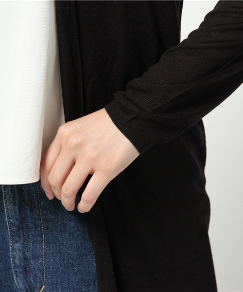 LIMITLESS LUXURY(リミットレスラグジュアリー)の「ビアンコタコカーディガン◆(カーディガン/ボレロ・レディース・グレー/ラスタ/ブラック/ベージュ・FREE)」の9枚目の写真