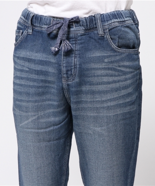 VENCEEXCHANGE(ヴァンスエクスチェンジ)の「裾リブジョグデニム(デニムパンツ・メンズ・ブルー/ダークネイビー・LARGE/SMALL/MEDIUM)」の6枚目の写真